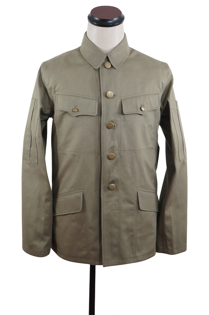 WWII Japanese IJA special paratrooper summer Khaki field tunic  第二次世界大戦日本帝国陸軍 義烈空挺夏用兵用ジャケット軍衣
